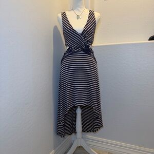 LUSH Striped Cut-Out Midi Dress – Size Small
